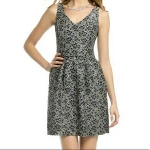 Trina Turk fit and flare floral dress bow back. 4